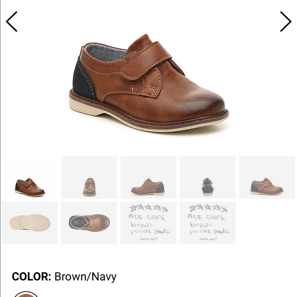 Oxford style Faux leather brown 5 toddle shoes